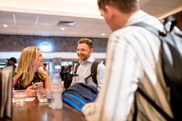 Group of students talking