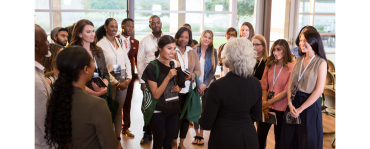Group of students talking
