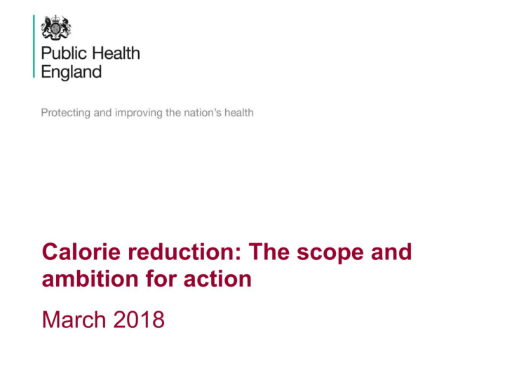 Front page of the PHE report