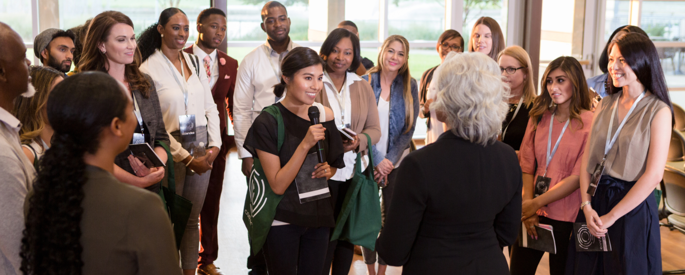 Group of students talking