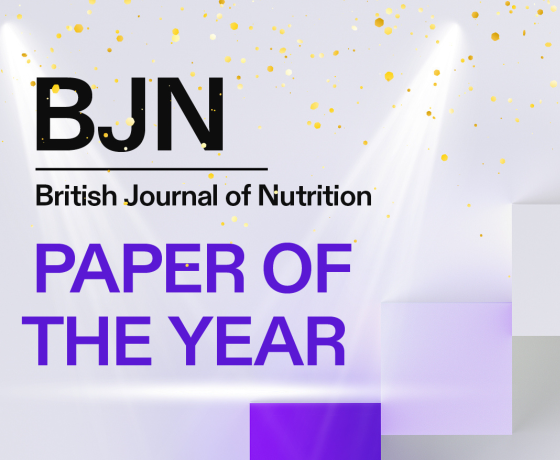British Journal of Nutrition Paper of the Year 